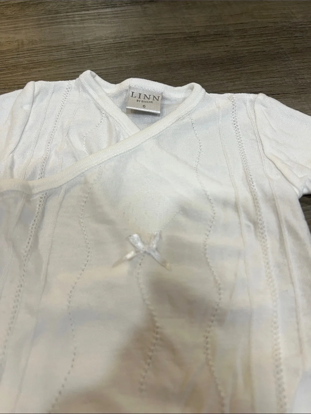 Kimono Style bodysuit size 6M by Spanish brand Linn by Diacar
